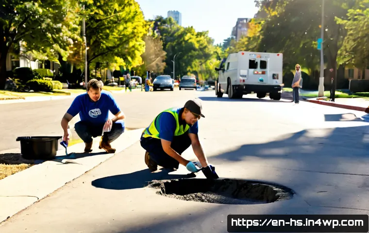 시빅테크의 성공적인 캠페인 사례 - Photorealistic civic technology campaign success scene in a sunny American neighborhood park, divers...